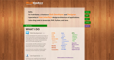 Madtimber Website Screenshot