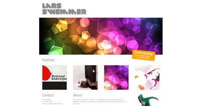 Lars Swemmer Website Screenshot
