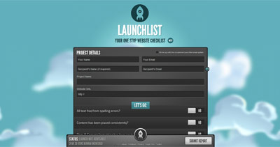 Launchlist Website Screenshot