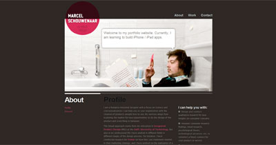 Marcel Schouwenaar Website Screenshot