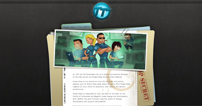 Theme Team Website Screenshot