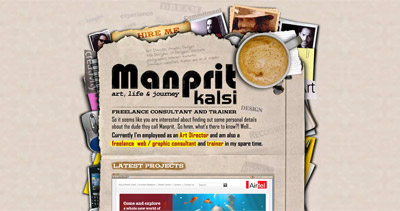 Manprit Kalsi Website Screenshot
