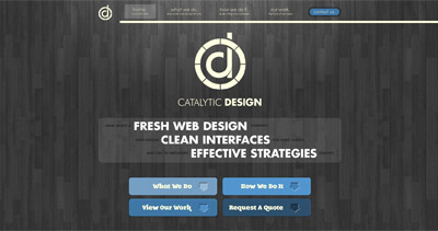 Catalytic Design Website Screenshot