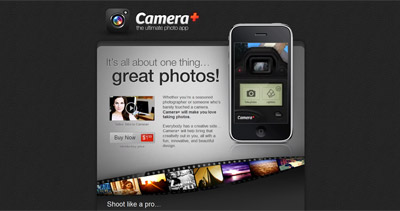 Camera+ Website Screenshot