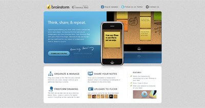 iBrainstorm Website Screenshot