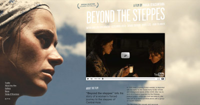 Beyond the steppes Website Screenshot