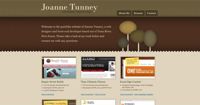 Joanne Tunney Website Screenshot