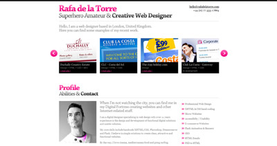 Rafa de la Torre Website Screenshot