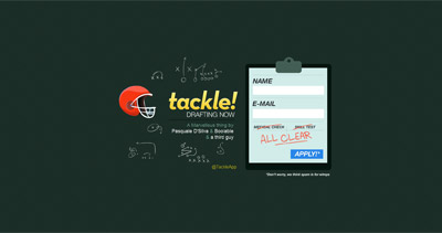 Tackle Website Screenshot