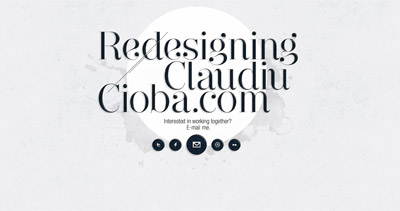 Claudiu Cioba Website Screenshot