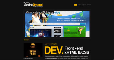André Amaral Website Screenshot