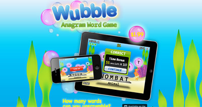 Wubble Website Screenshot