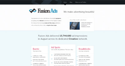 Fusion Ads Website Screenshot