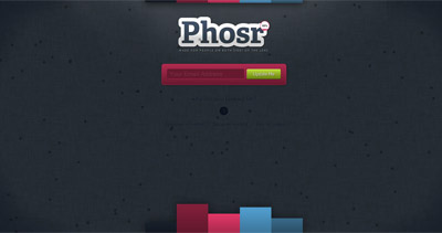 Phosr Website Screenshot