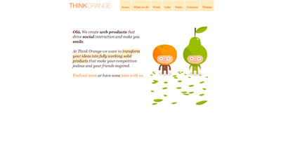 Think Orange Website Screenshot