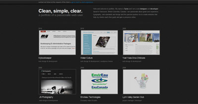 Clean Simple Clear Website Screenshot
