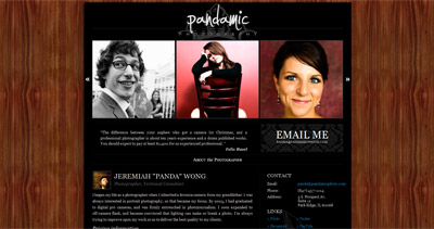 Pandamic Photo Website Screenshot