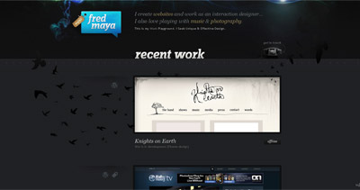 Fred Maya Website Screenshot