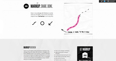 MarkUp Website Screenshot