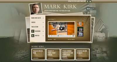 Mark Kirk Website Screenshot