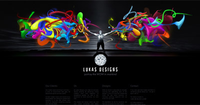 Lukas Designs Website Screenshot