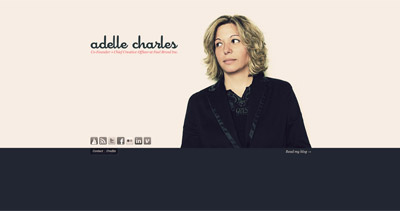 Adelle Charles Website Screenshot