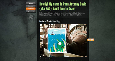 Ryan Anthony Davis Website Screenshot