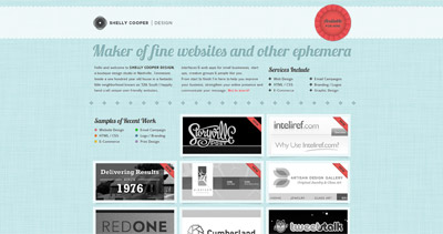 Shelly Cooper Design Website Screenshot