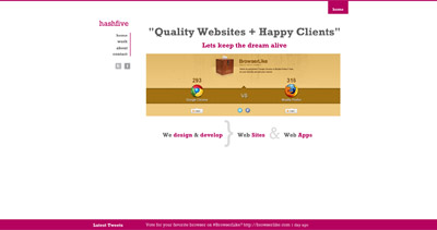 HashFive Website Screenshot