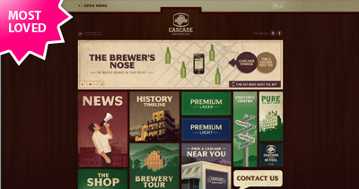 Cascade Brewery Co Website Screenshot