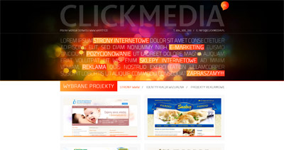 Click Media Website Screenshot