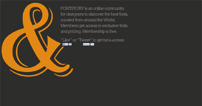Fontstory Website Screenshot