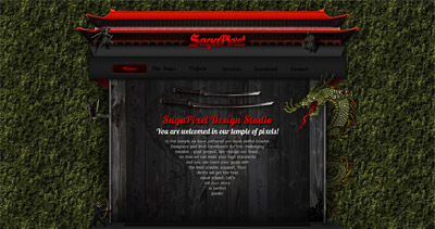 SagaPixel Website Screenshot