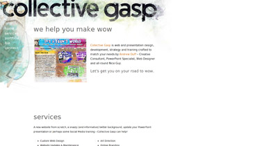 Collective Gasp Website Screenshot