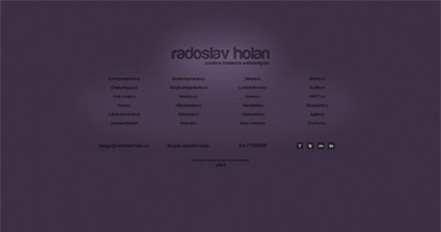 Radoslav Holan Website Screenshot