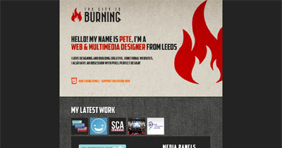The City Is Burning Website Screenshot