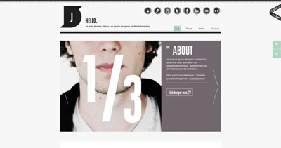 Jérôme Détraz Website Screenshot