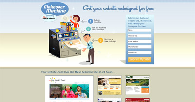 Makeover Machine Website Screenshot