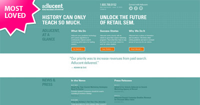 Adlucent Website Screenshot