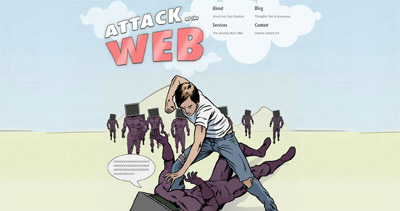 Attack of the web Website Screenshot