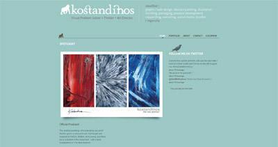 Kostandinos Website Screenshot