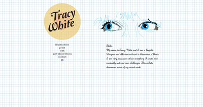 Tracy White Website Screenshot