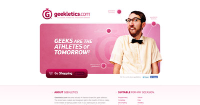 Geekletics Website Screenshot