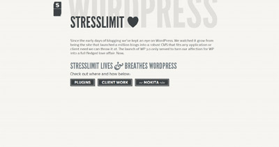 Stresslimit loves WordPress Website Screenshot