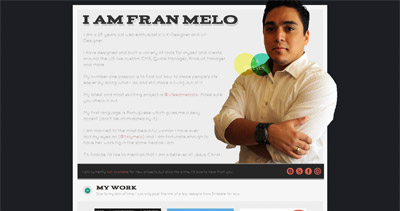 Fran Melo Website Screenshot