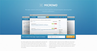 Microwd Website Screenshot