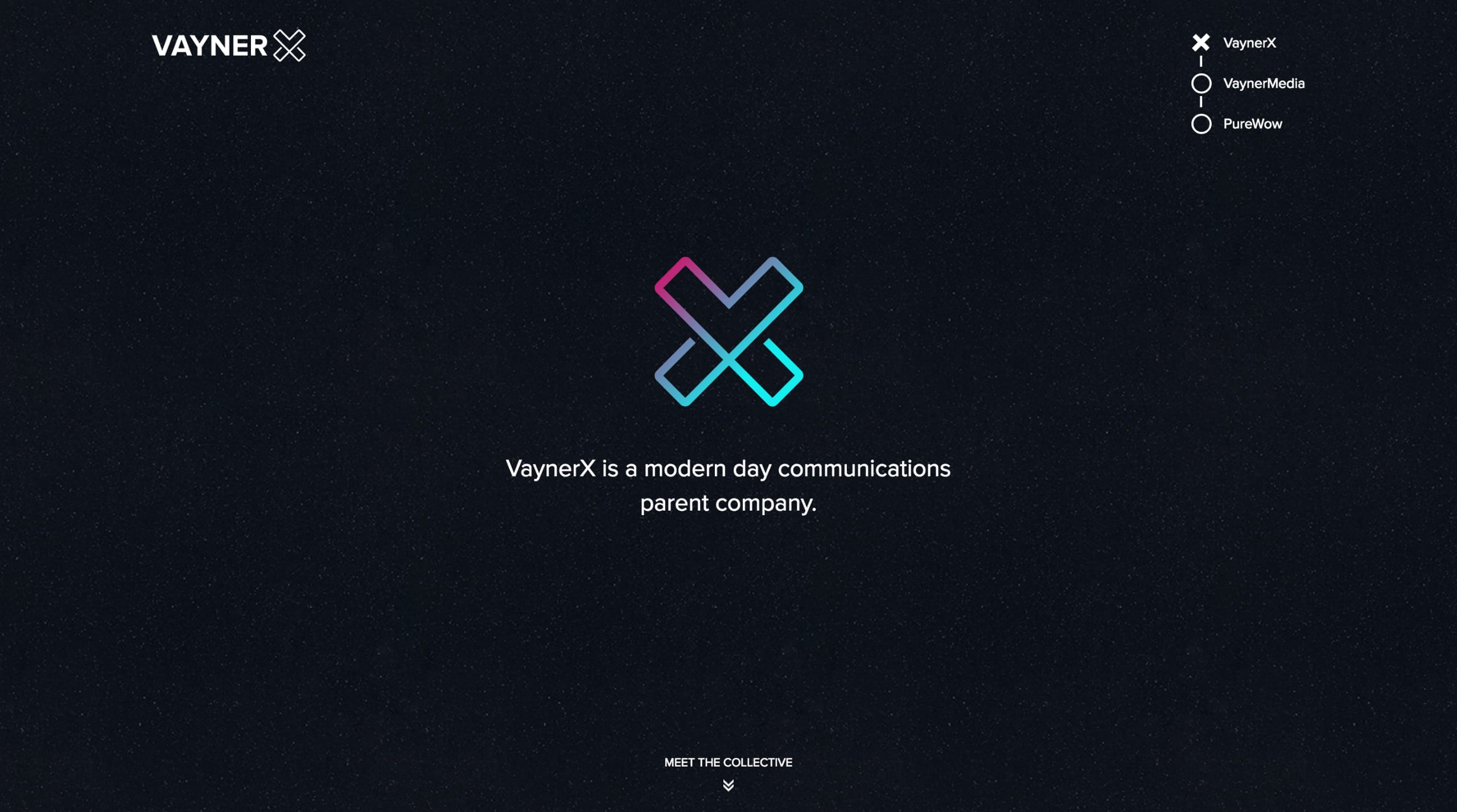 VaynerX One Page Website Award