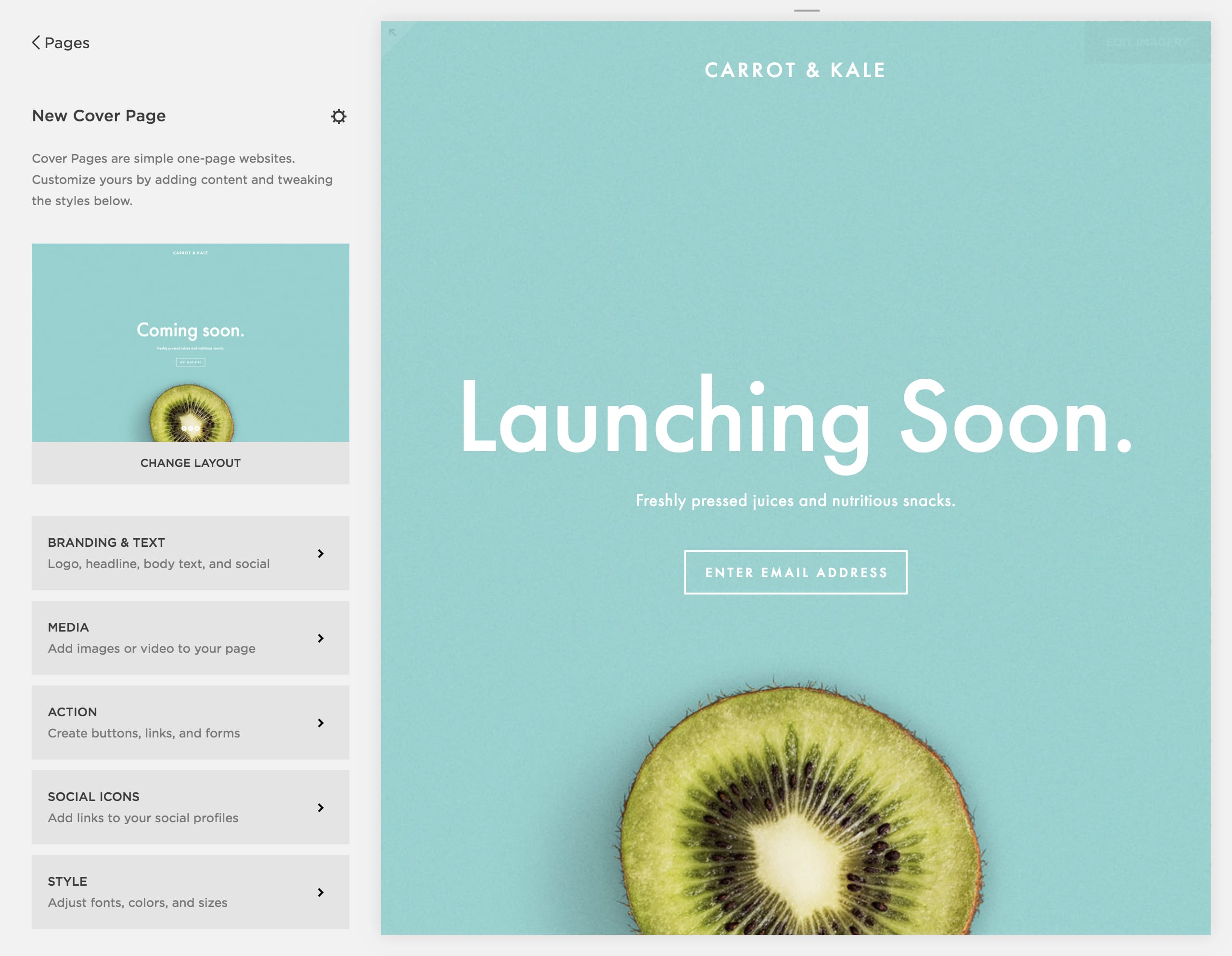 Gather emails before your launch using a Squarespace Launching Soon