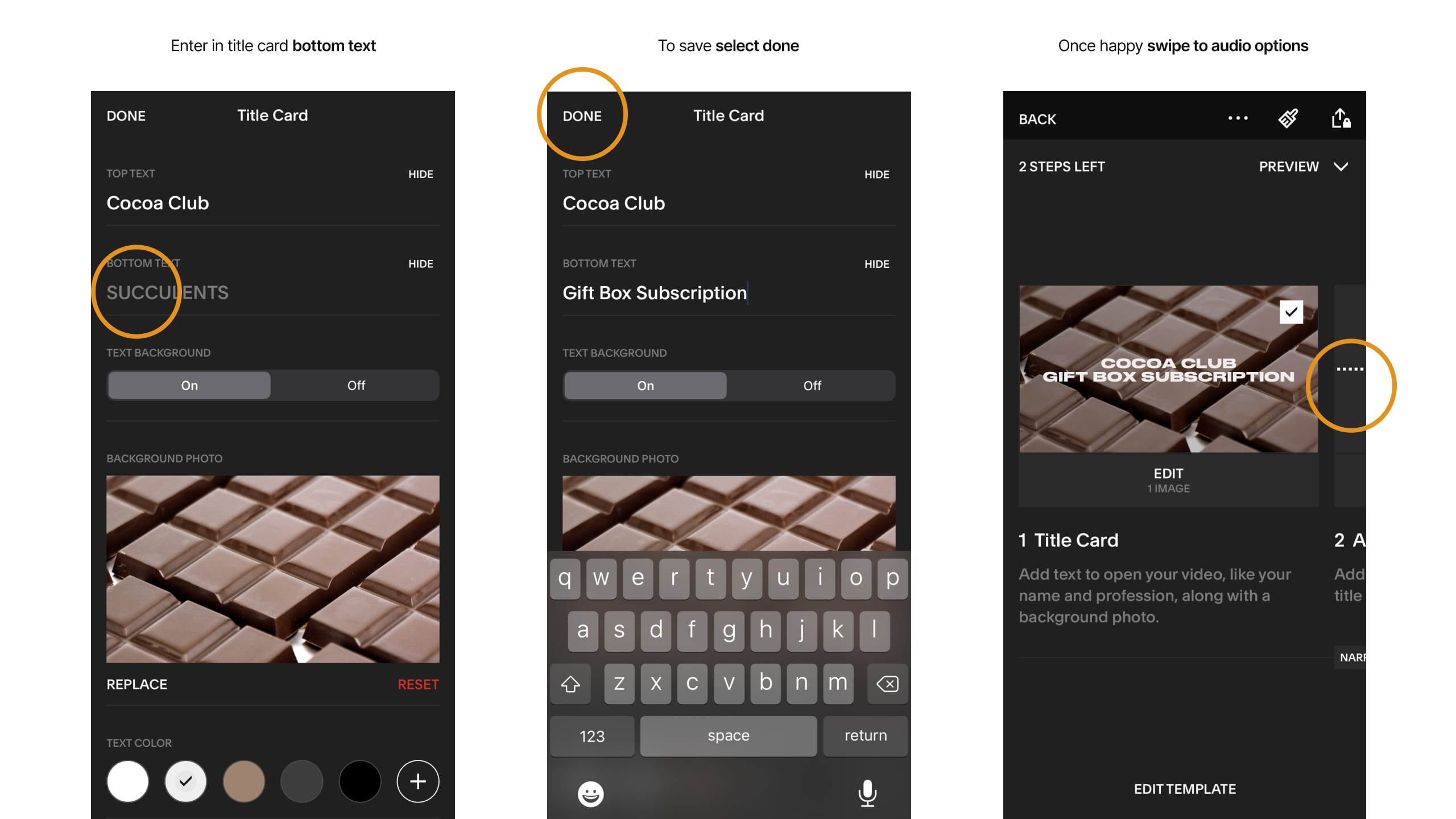 Squarespace Video Studio app preview