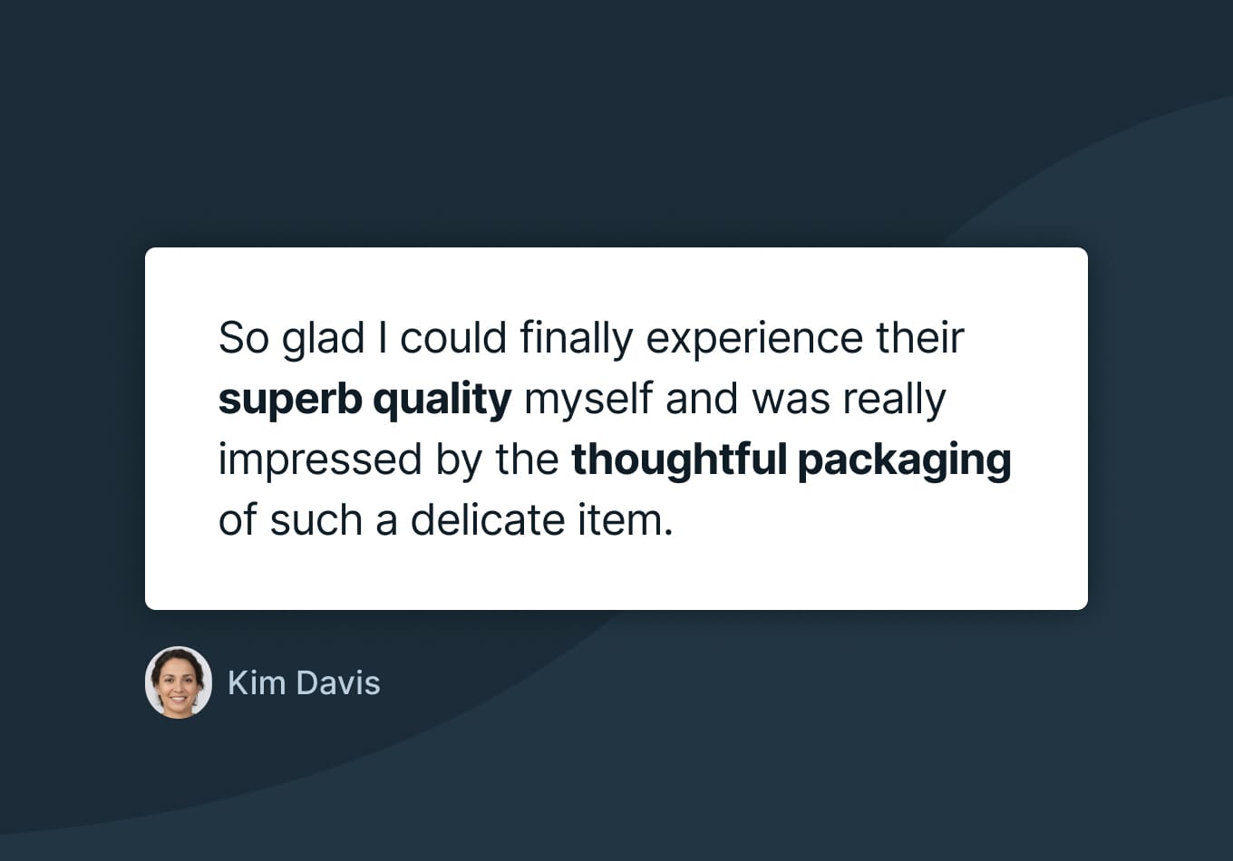 Kim Davis - Testimonial